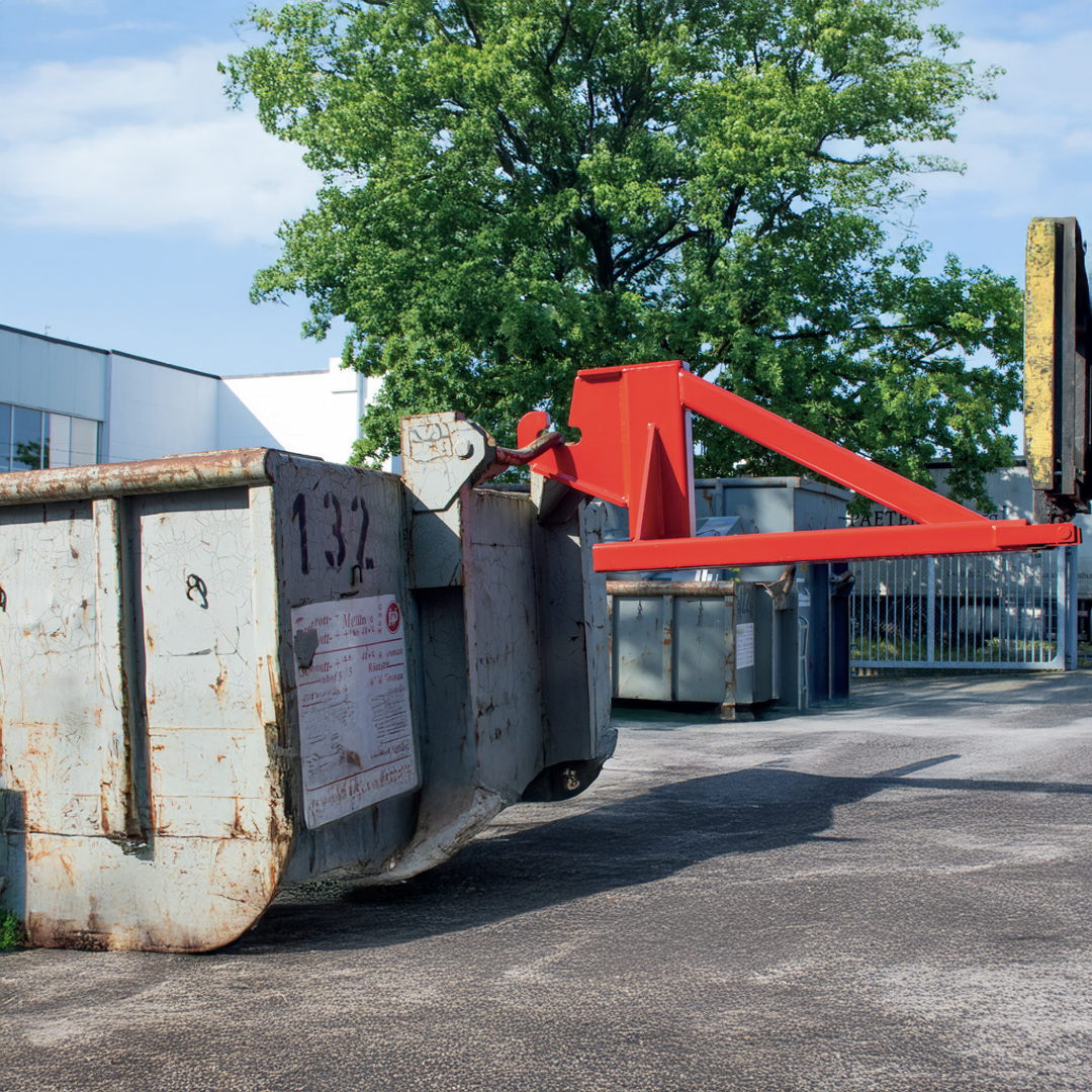 Rangierhilfe für Stapler - Anhänger oder Abrollcontainer leichter verfahren
