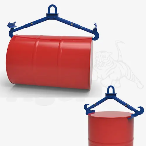 Produktbild von Kombi-Fasszange zum Kran-Heben v. liegenden u. stehenden Stahl-Fässern kombi-fasszange-koz-40-h