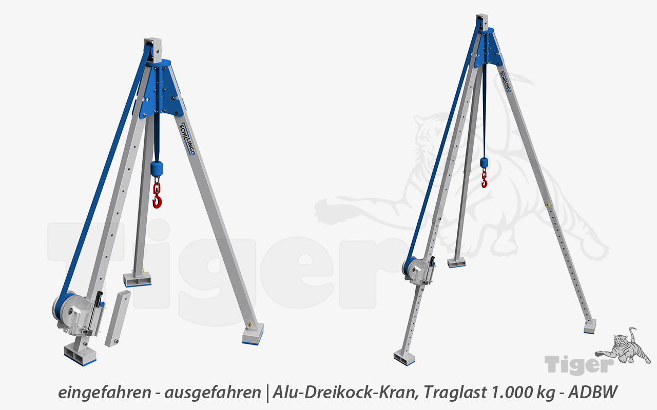 3. Produktbild zu alu dreibock kran adbw 1000kg
