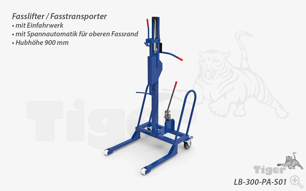 fasstransporter-lifter-lb-300-pa-s01 Typ LB-300-S01