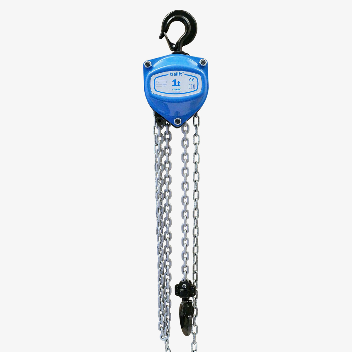 Produktbild von Stirnradflaschenzug tralift - Manueller Kettenzug mit TÜV nach EN13157 tigerhebezeuge-hand-kettenzug-manueller-stirnrad-flaschenzug-typ-TRALIFT-1