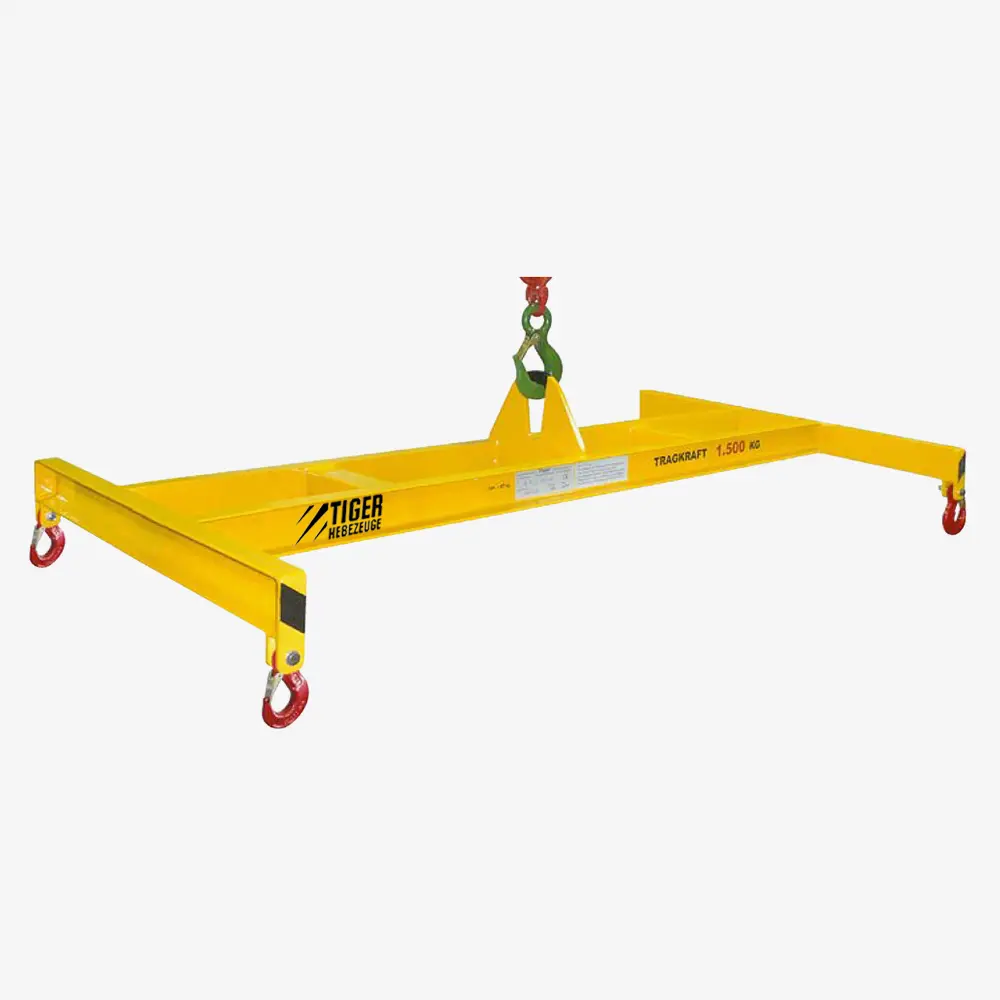 Produktbild von Quertraverse mit 4 Ösenlasthaken - Tiger Krantraverse in H-Bauweise, starr tiger-h-traverse-quertraverse-serie-TA-Q-krantraverse