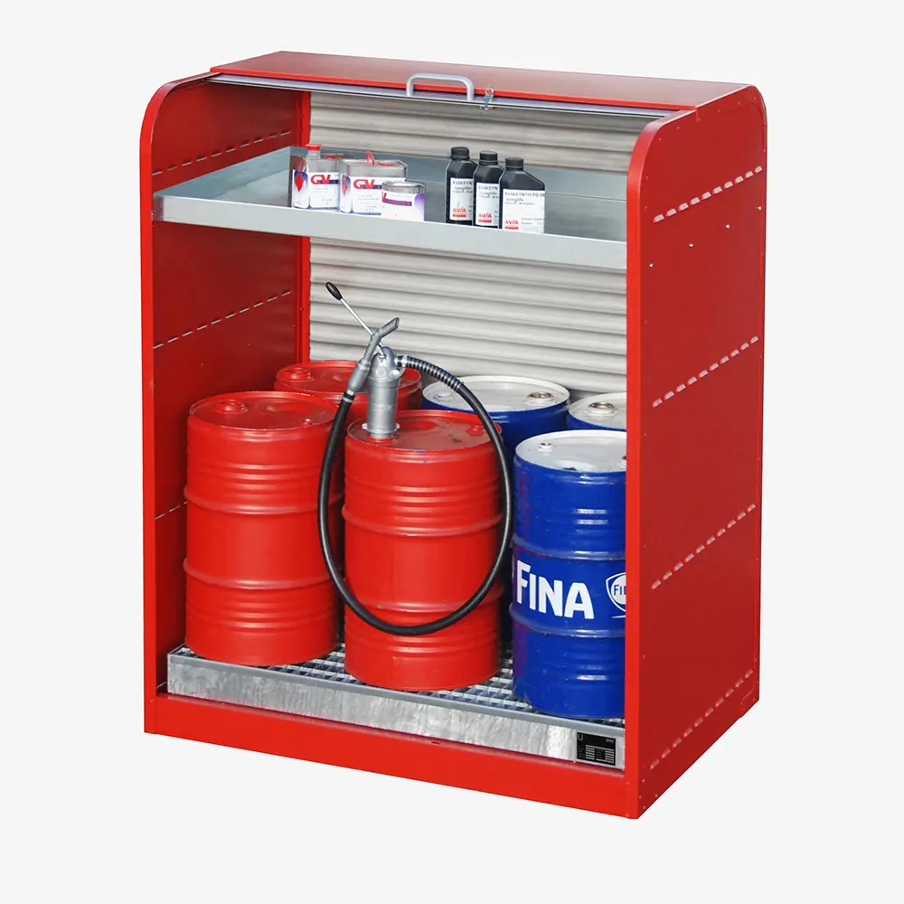Produktbild von tigerhebezeuge gefahrstoff rollladenschrank rot lackiert typ RSG 3 ROT 02 x