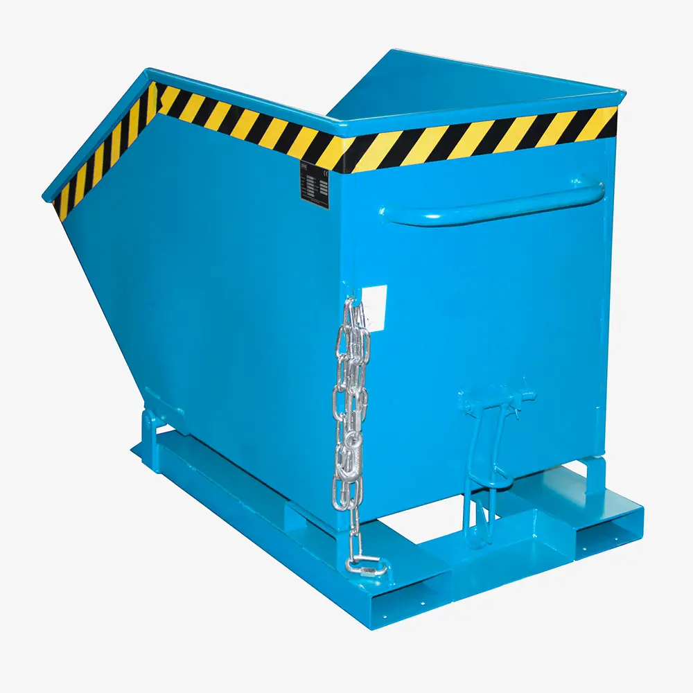 Produktbild von tigerhebezeuge kippmulde blau lackiert typ KK 400 BLAU 01 x