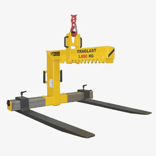 Produktbild von Tiger Krangabeln mit langen Gabelzinken und stufenlos verstellbaren Zinken Serie TLG-M TigerHebezeuge-Shop Krangabeln und Ladegabeln Krangabeln mit manuellem Lastausgleich