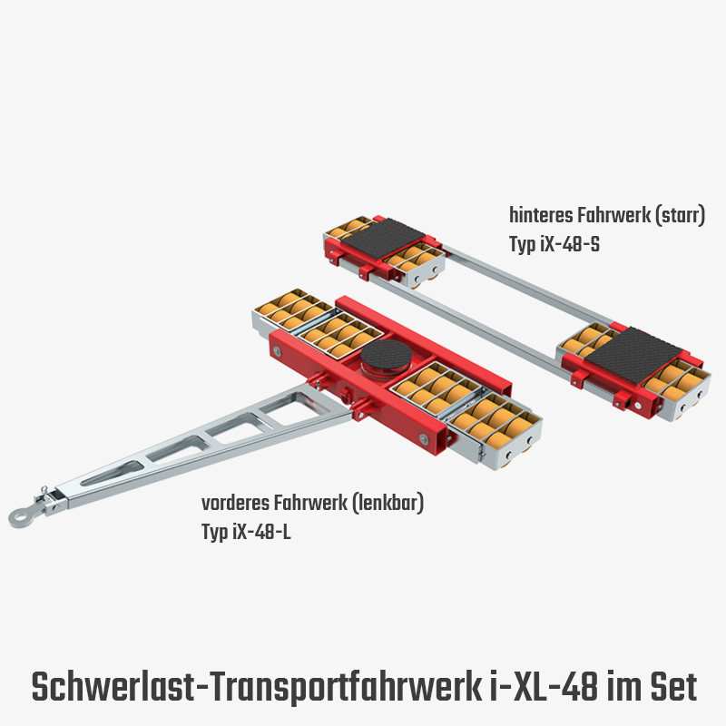 2. Produktbild zu tigerhebezeuge schwerlast transportfahrwerk iX 48 set