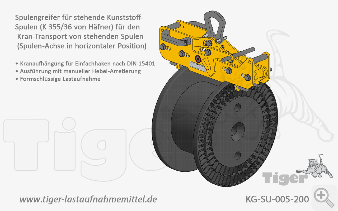 Produktbild von spulengreifer kg su 005 200 haefner kunststoffpule