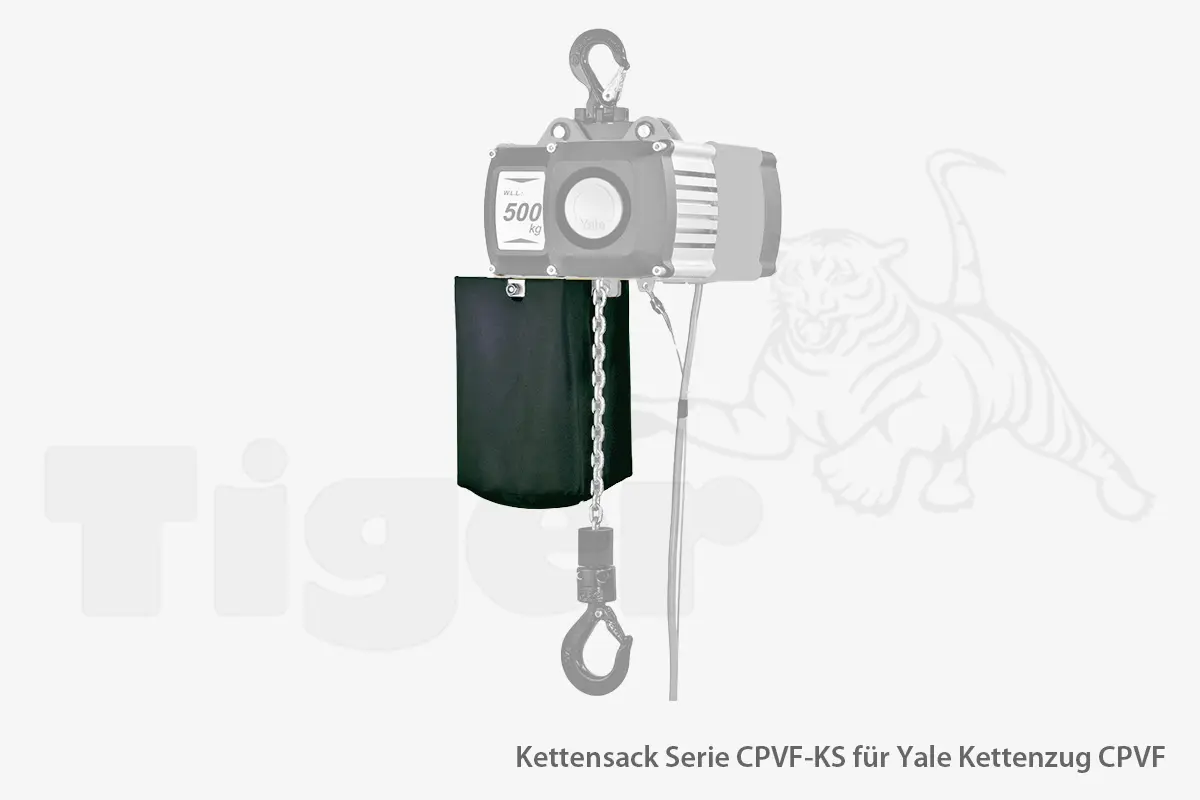 Produktbild von Option: Kettensack für Yale Elektrokettenzug CPV und CPVF - Kettenspeicher für die Lastkette tigerhebezeuge-kettensack-fuer-yale-kettenzug-serie-cpvf