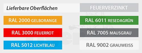 2. Produktbild zu tigerhebezeuge stapleranbaugeraete 6 ral farben farbuebersicht