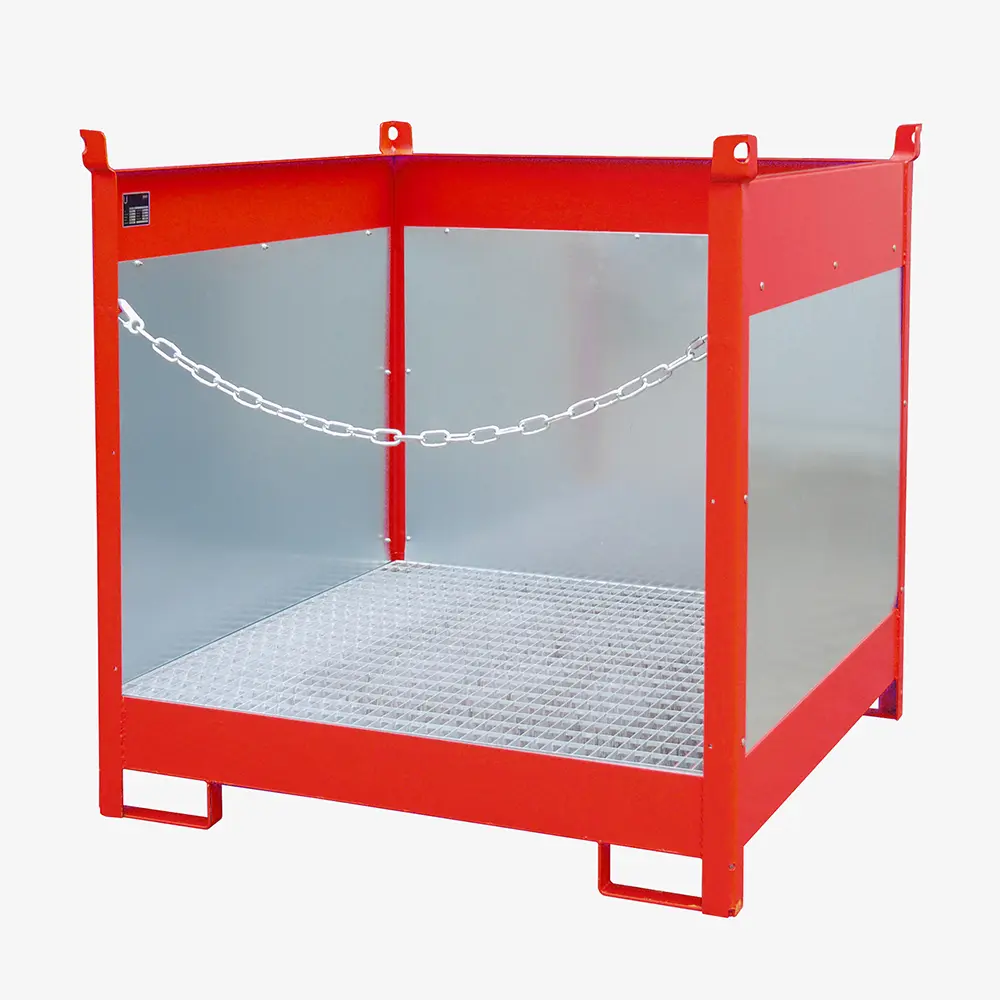 Produktbild von tigerhebezeuge fass stapelpalette rot lackiert typ FSP 4 G ROT 01 x