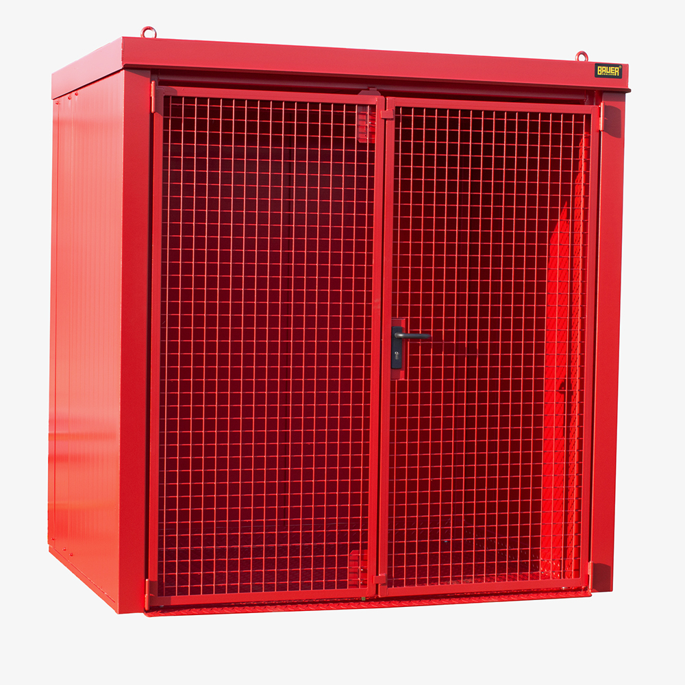 Produktbild von tigerhebezeuge gasflaschen container rot lackiert typ GFC B M2 ROT 02 x
