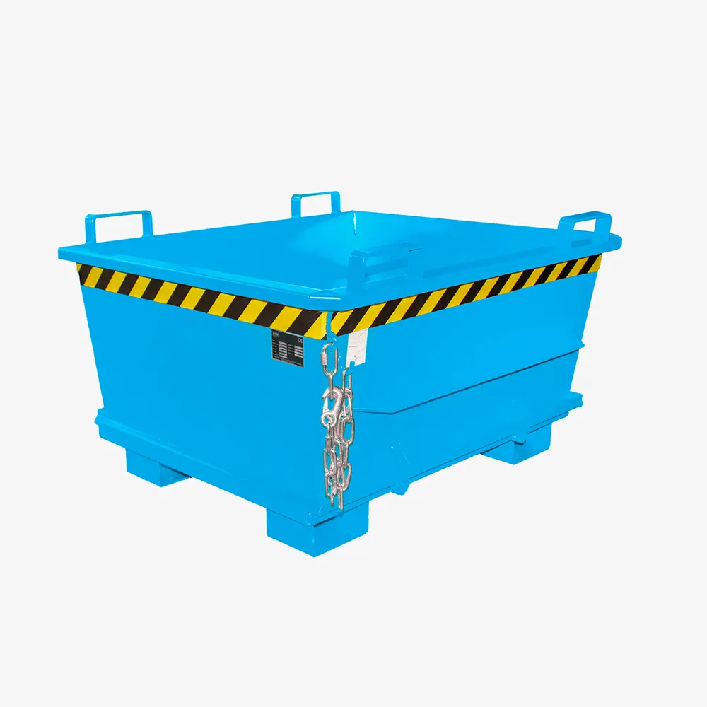 Produktbild von tigerhebezeuge klappbodenbehaelter blau lackiert typ BKB 500 BLAU 01 x