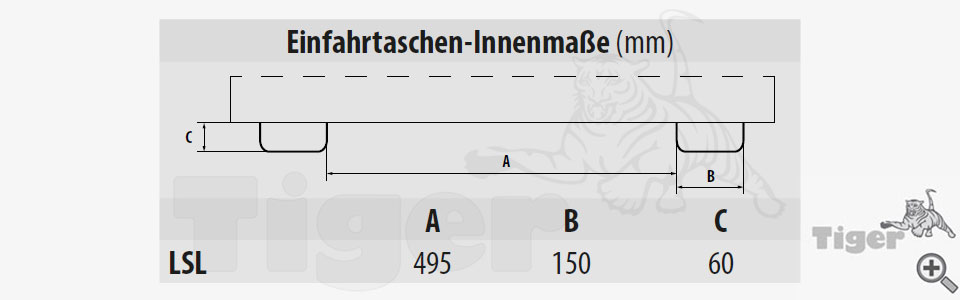 Zum Vergrößern anklicken Technisches Bild für einfahrtaschen-lsl