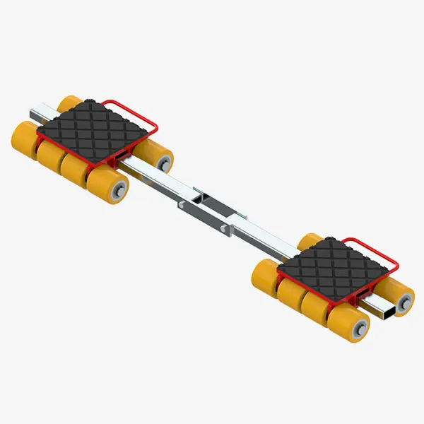 Produktbild von Schwerlast-Transportfahrwerke mit PU-Rollen zur 3-Punkt-Auflage TH: 110 mm tigerhebzeuge-schwerlastfahrwerk-schwerlast-transportfahrwerk-mit-pu-rollen-typ-I-120-S