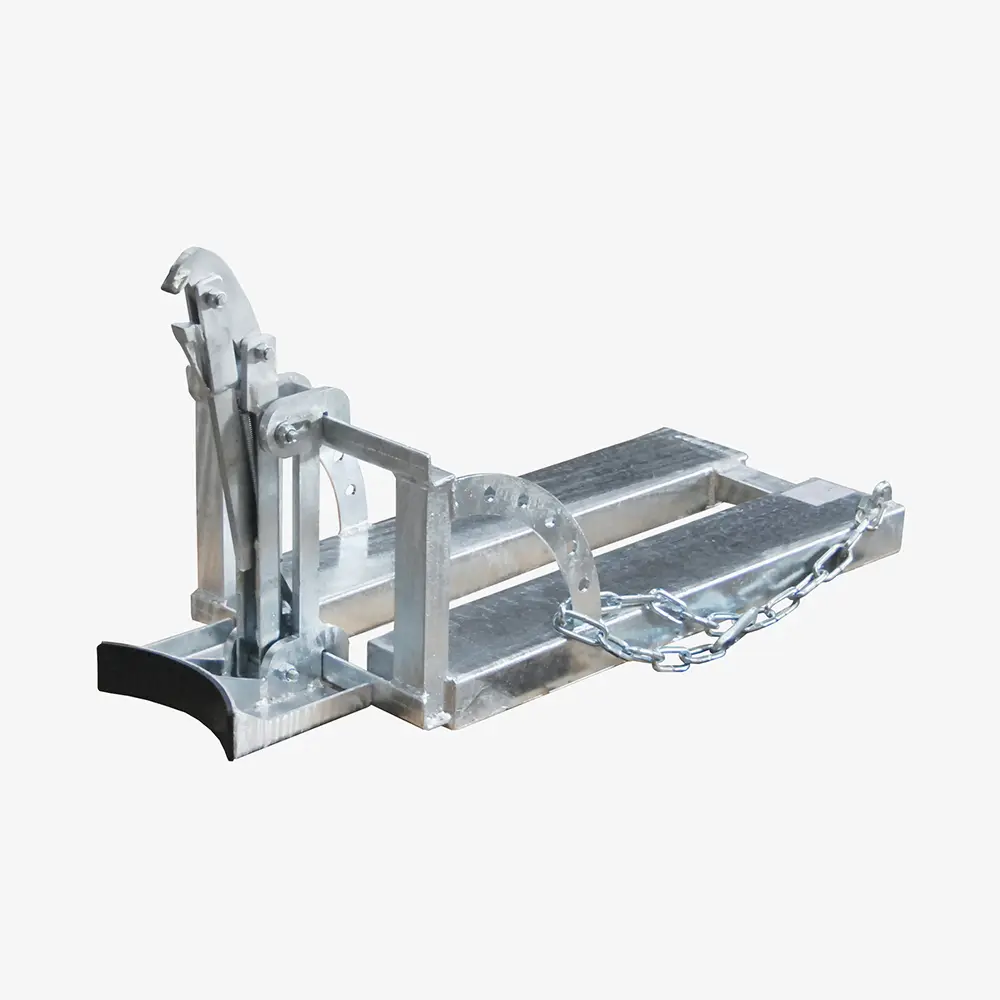 Stapler-Fasslifter für ein bis zwei 60-l-Stahlfässer zum Fass-Transport mit dem Gabelstapler