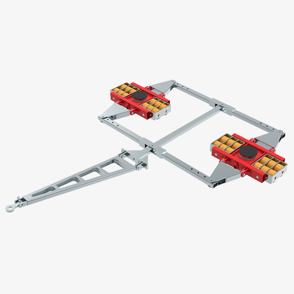 Produktbild von tigerhebezeuge schwerlast transportfahrwerk mit deichsel und pu rollen typ IXD 48
