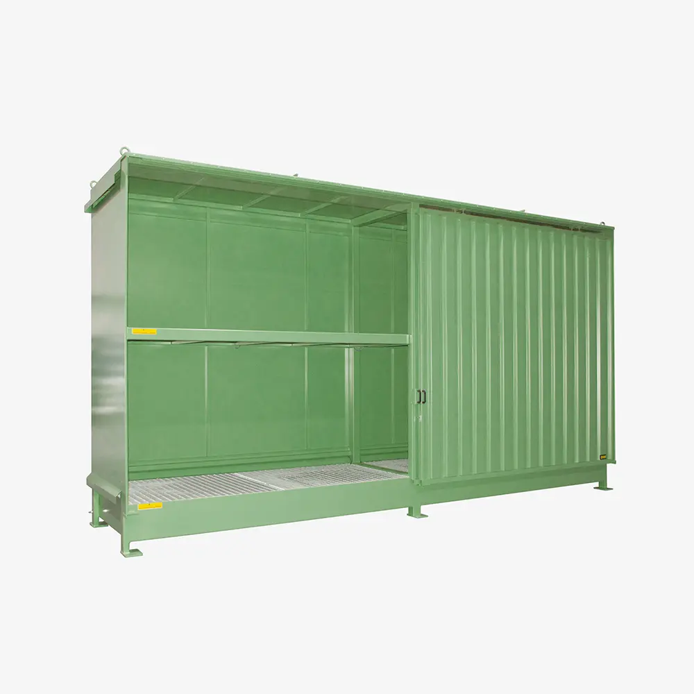 Produktbild von tigerhebezeuge regalcontainer gruen lackiert typ cen 59 2 ibc gruen 02 x