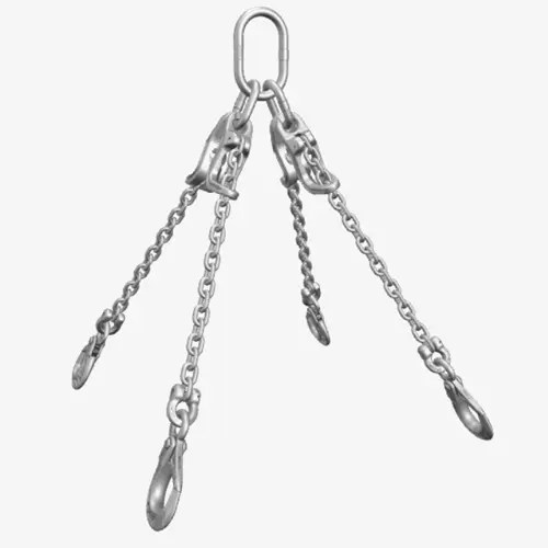 Produktbild von 4-Strang-Niro-Kettengehänge mit Verkürzer und Lasthaken in Edelstahl geschweißt tigerhebezeuge-edelstahl-anschlagketten-kuerzbar-serie-NKS-140-V-niro-anschlagmittel