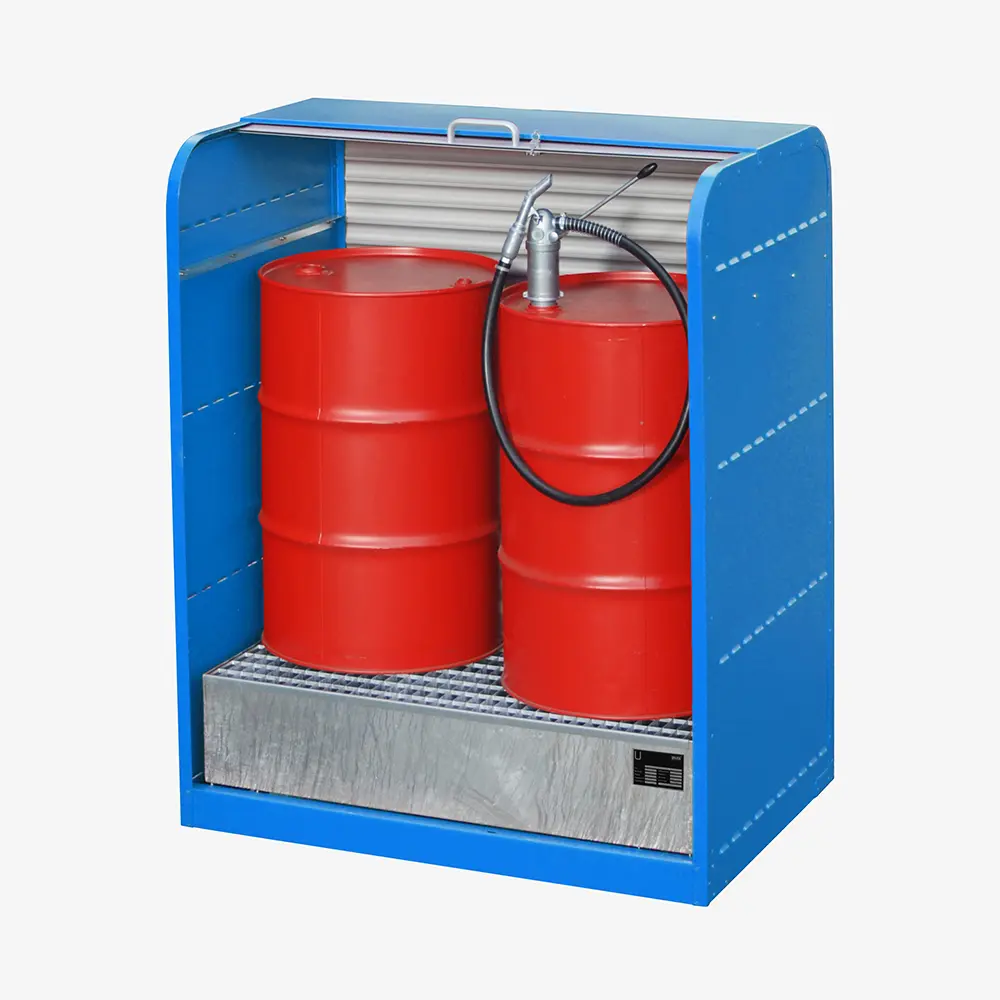 Produktbild von tigerhebezeuge gefahrstoff rollladenschrank blau lackiert typ RSG 1 BLAU 02 x