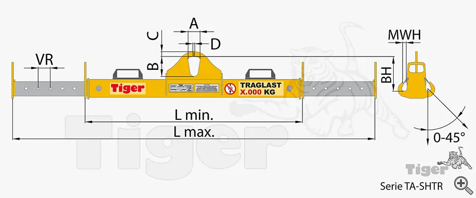 Zum Vergrößern anklicken Technisches Bild für krantraverse-ta-shtr-zeichnung1