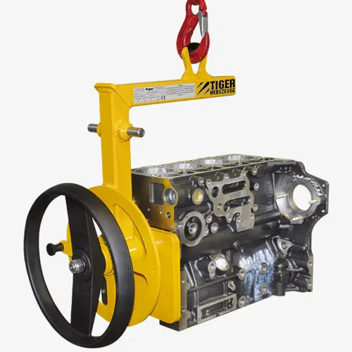 Produktbild von Tiger Sonder-C-Haken zur stirnseitigen Aufnahme von liegenden 4-Zylinder Kurbelgehäusen (Motorblöcke) Serie Sonder-TC-DD tiger-sonder-c-haken-fuer-motorblock-serie-Sonder-TC-DD
