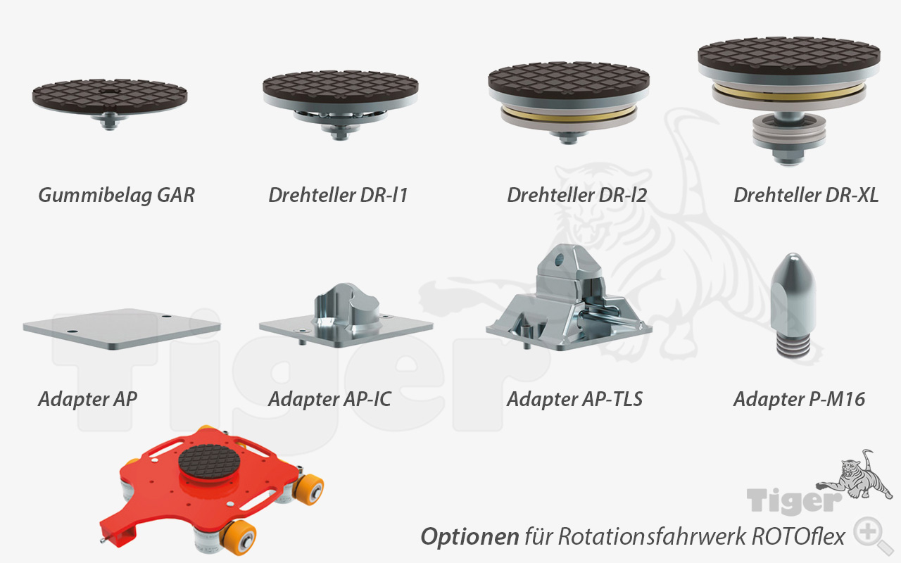 Produktbild von rotationsfahrwerk rotoflex optionen