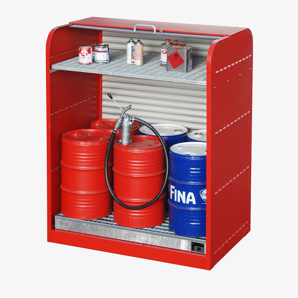 Produktbild von tigerhebezeuge gefahrstoff rollladenschrank rot lackiert typ RSG 2 ROT 02 x