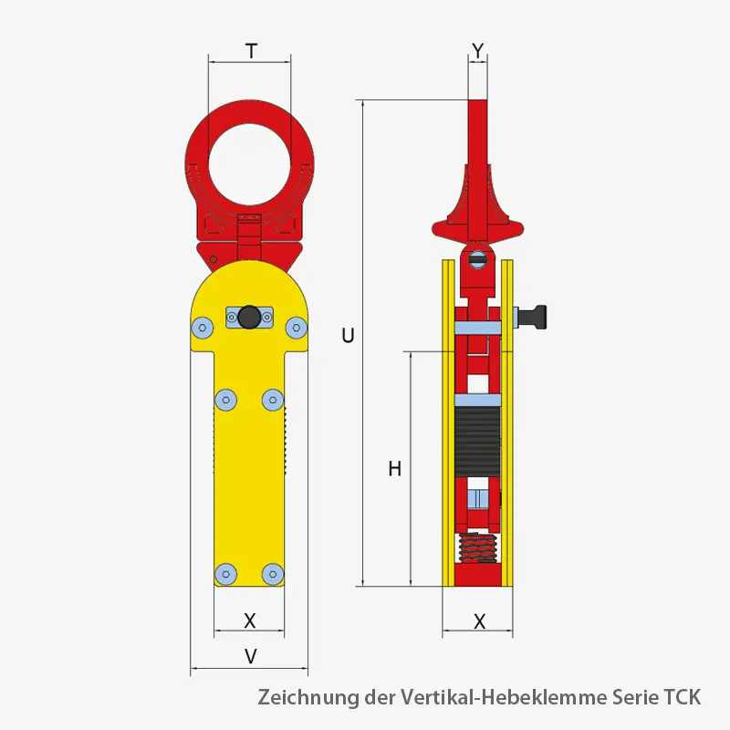 Technisches Bild für terrier-vertikal-hebeklemme-serie-TCK-zeichnung