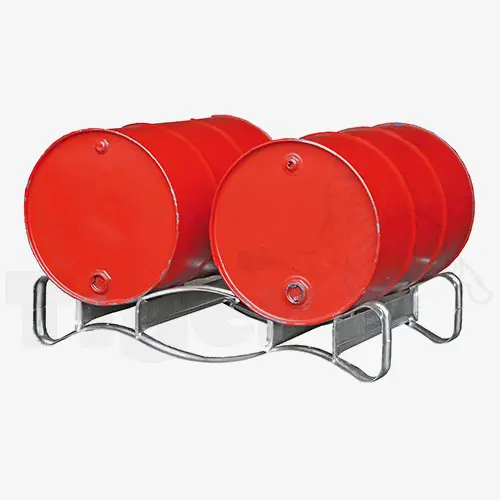 Produktbild von Fasspalette zur liegenden Fass-Lagerung, verzinkt Serie FP tigerhebezeuge-fasspaletten-serie-FP