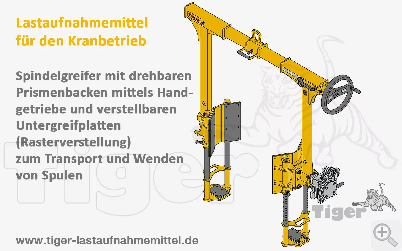 Tiger Sonder-Spindelgreifer mit Getriebe