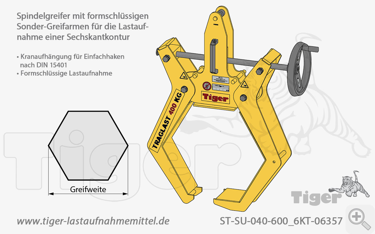 Produktbild von spindelgreifer 06357 lastaufnahmemittel
