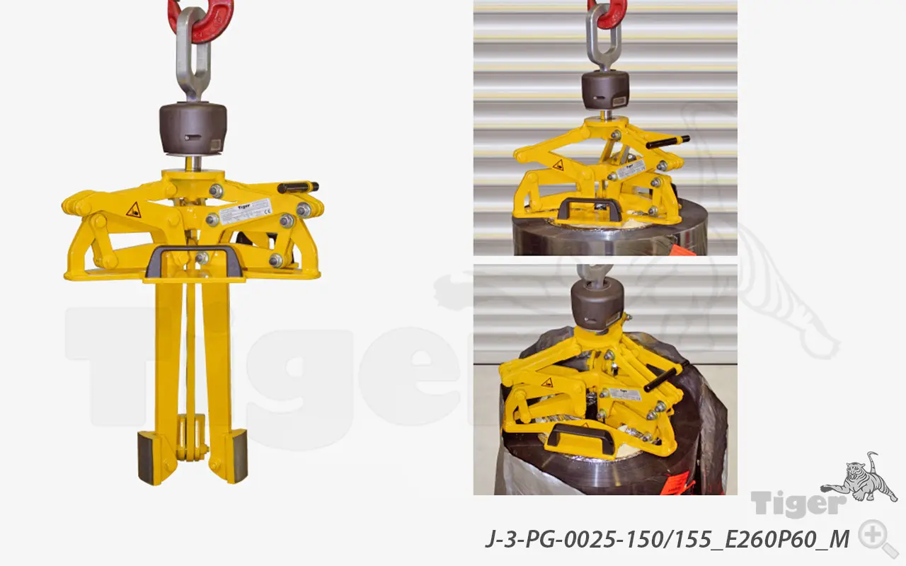 Produktbild von Tiger Sonder-Innengreifer mit langer Eintauchtiefe und Kupplungsstift Sonder-Innengreifer-J-3-PG-0025-150_155_E260P60_M