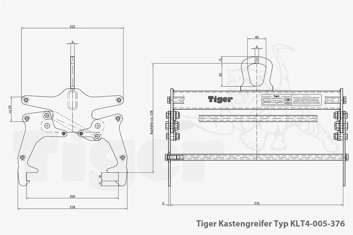 Technisches Bild für tiger-kastengreifer-typ-klt4-005-376-zeichnung