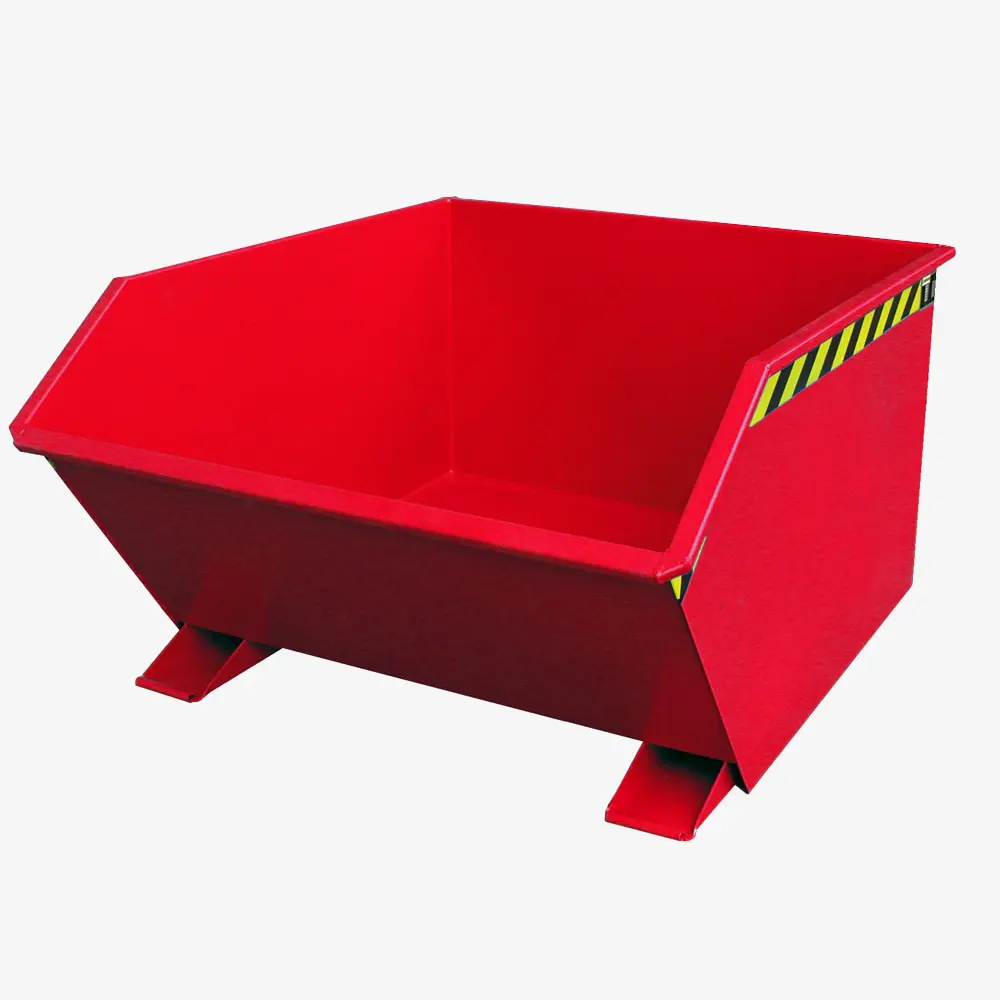 Produktbild von tigerhebezeuge kippbehaelter rot lackiert typ GU 1000 ROT 01 x