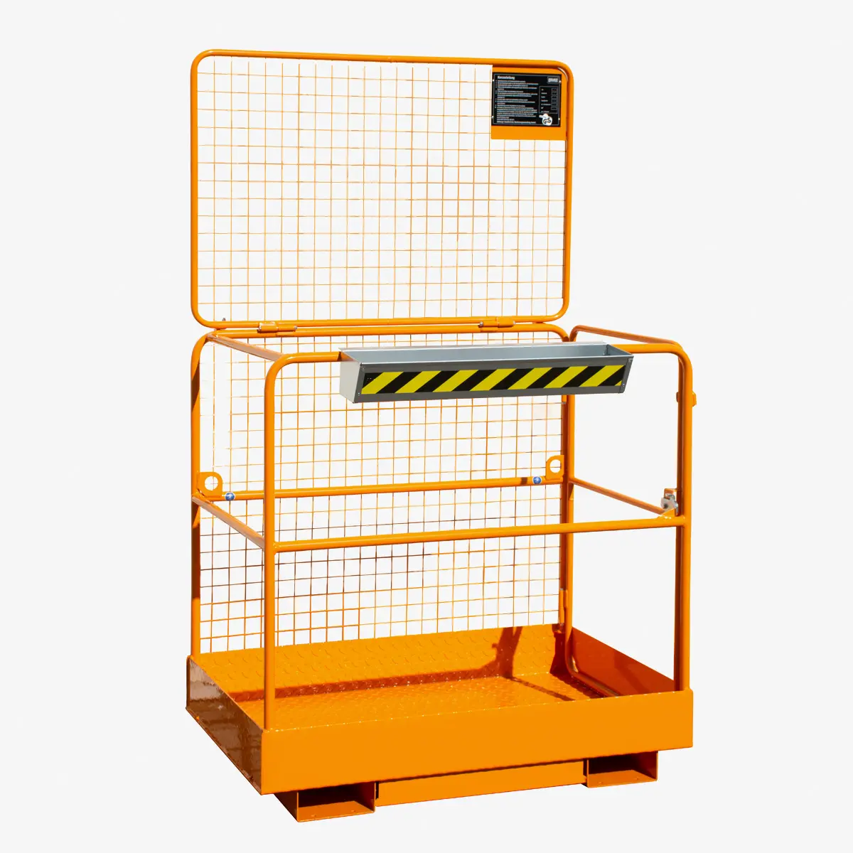 Produktbild von Sicherheitskorb mit PSA-Anschlagpunkten als Stapler-Arbeitskorb zum Personentransport Serie SIKO-AK TigerHebezeuge-Shop Arbeitsbühnen und Arbeitskörbe Sicherheitskörbe für Stapler