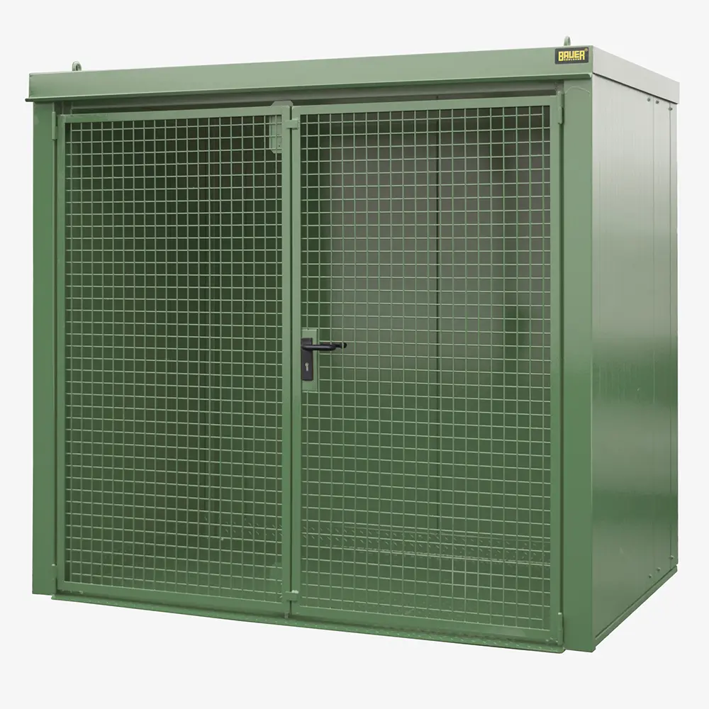 Produktbild von tigerhebezeuge gasflaschen container gruen lackiert typ GFC B M3 GRUEN 01 x