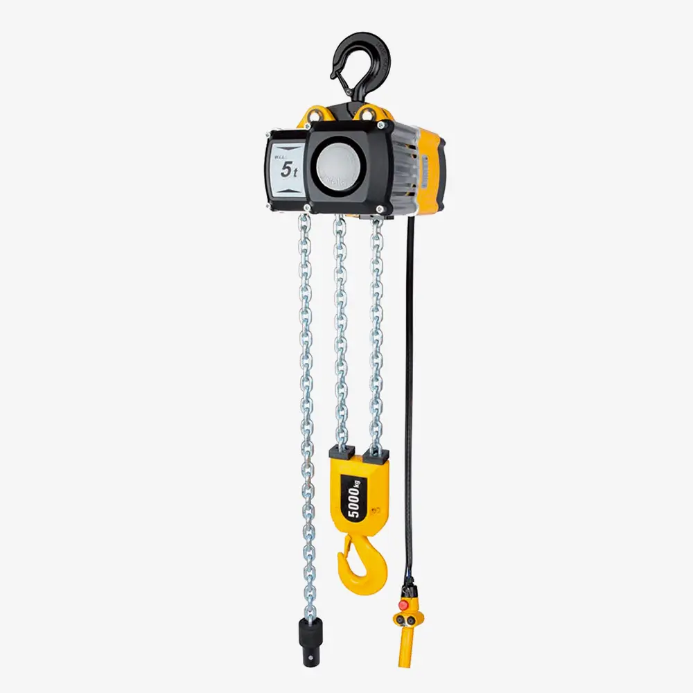 Produktbild von Yale Elektrokettenzug mit Traghaken, Schützsteuerung und Steuerleitung mit Not-Aus-Taster, für 400 V tigerhebezeuge-yale-elektrokettenzug-elektrischer-kettenzug-fuer-400v-serie-CPV