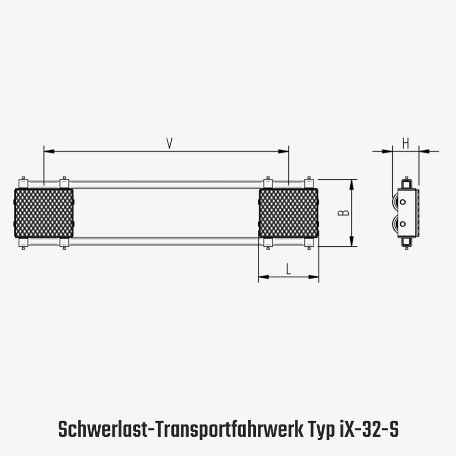 Technisches Bild für tigerhebezeuge-schwerlast-transportfahrwerk-typ-iX-32-S-zeichnung