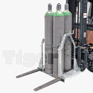Gasflaschenkorb - Transportgestell für Stapler und Kran zum sicheren Transport von Stahlflaschen