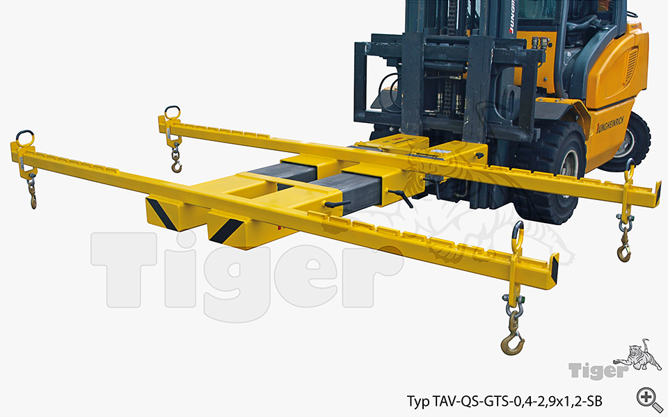 Tiger Sonder-Stapler-Quertraversen | Sonder-Lasttraversen für den Staplerbetrieb