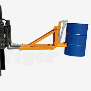 Fasswender für Stapler zum Aufrichten und Hinlegen für 1 - 2 Stahl-Spundfässern und Rollreifenfässer