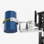 Stapler-Fasslifter für 1 - 2 Stahlfässer (60 l) zum Fass-Transport mit dem Gabelstapler