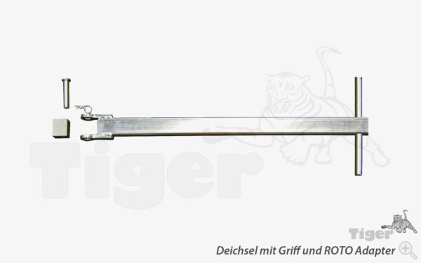 Deichsel für Rotationsfahrwerke Serie Rotoflex und Rotoflex-XL