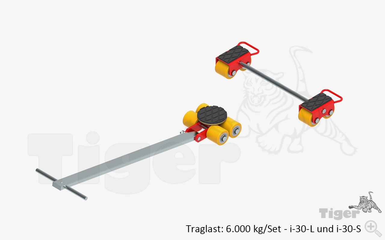 Transportfahrwerke ECO-Skate® IDEAL mit PU-Panzerrollen