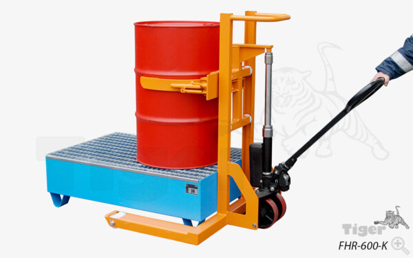 Fassheberoller mit Spannautomatik für Stahlfässer und Kunststoff-Fässer