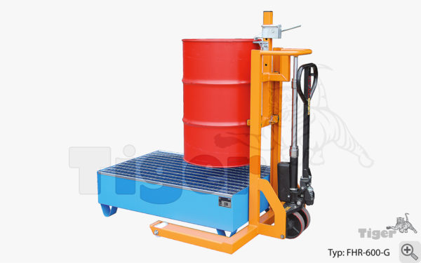 Fassheberoller mit Spannautomatik für Stahlfässer und Kunststoff-Fässer