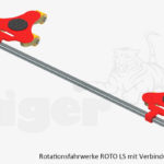 Verbindungsstange für Rotationsfahrwerke Serie LS und Rotoflex