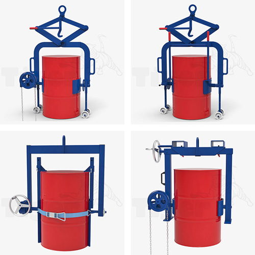 Auffangwanne mit Gitterrost für 60-l-Fässer und Kleingebinde zur umweltgerechten Gefahrstoff-Lagerung