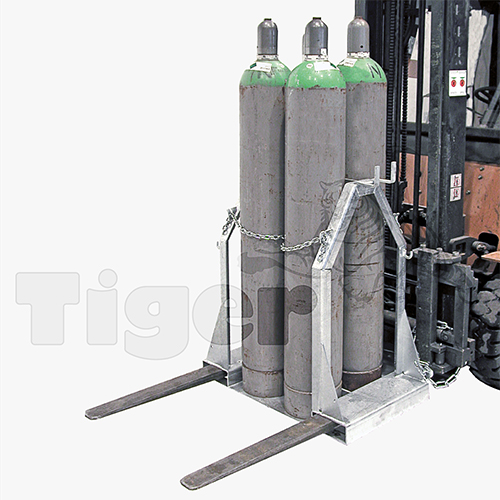 Gasflaschenpalette, verzinkt mit klappbarer Auffahrrampe für 12 Stk. 50 l Stahlflaschen