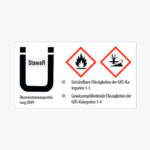 Sicherheitsschrank für Gefahrstoffe zur vorschriftsgemäßen Lagerung von Kleingebinden